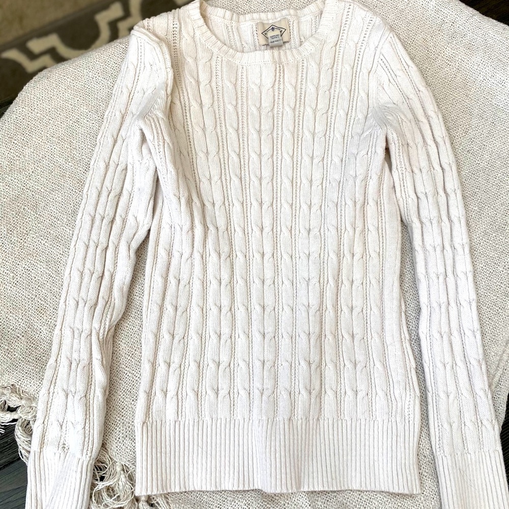Cream Sweater Size PS